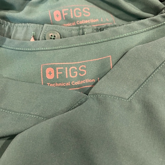 Figs Technical Collection Large Men’s Green Scrubs Set - Picture 4 of 4